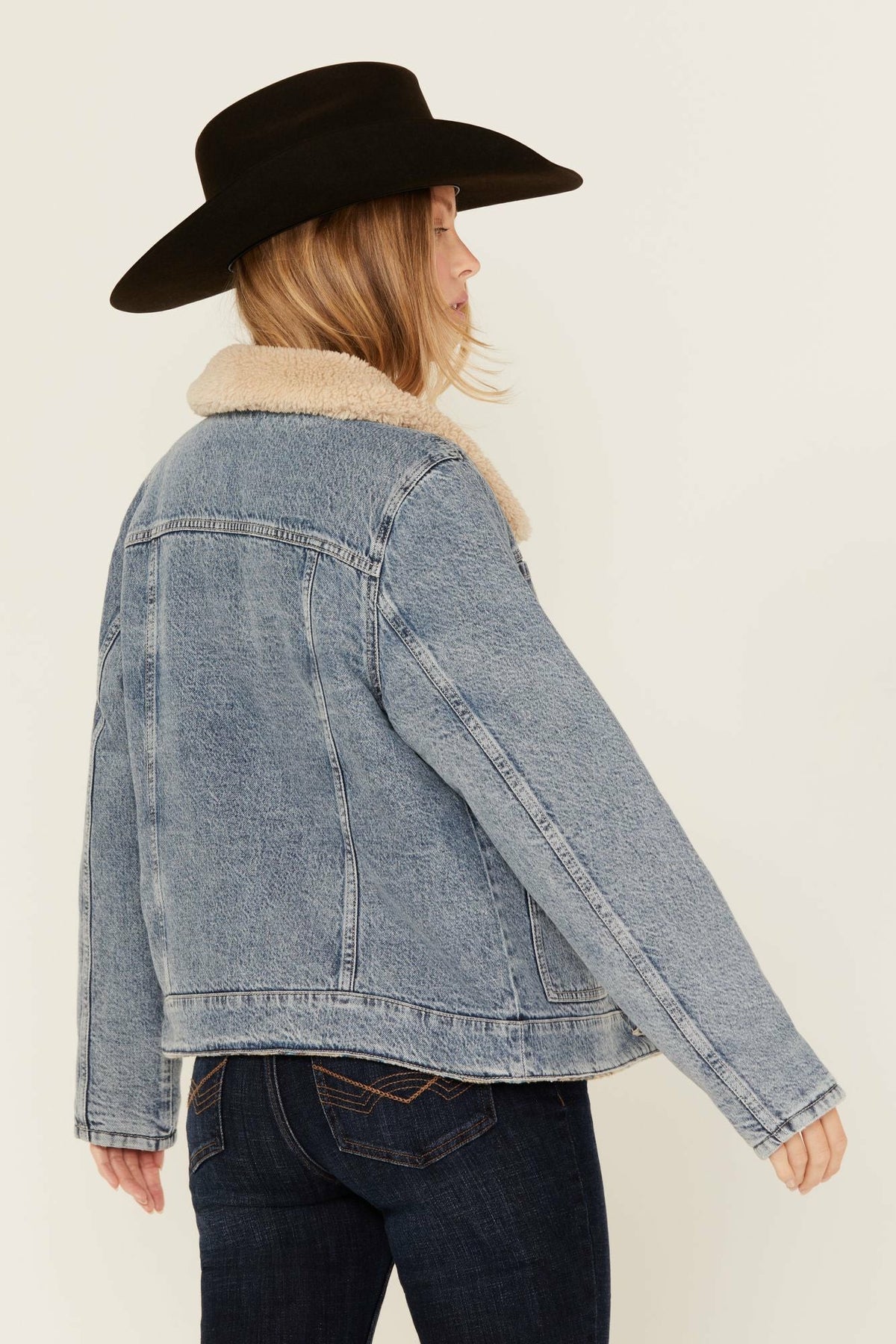 Women Pony Up Reversible Denim Blanket Jacket | Idyllwind