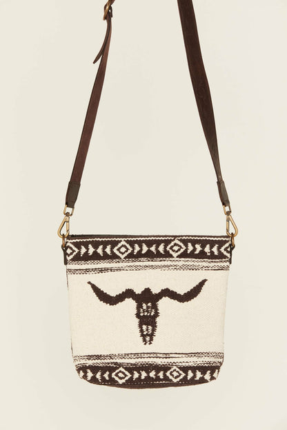 Women Madrona Longhorn Woven Crossbody Bag | Idyllwind