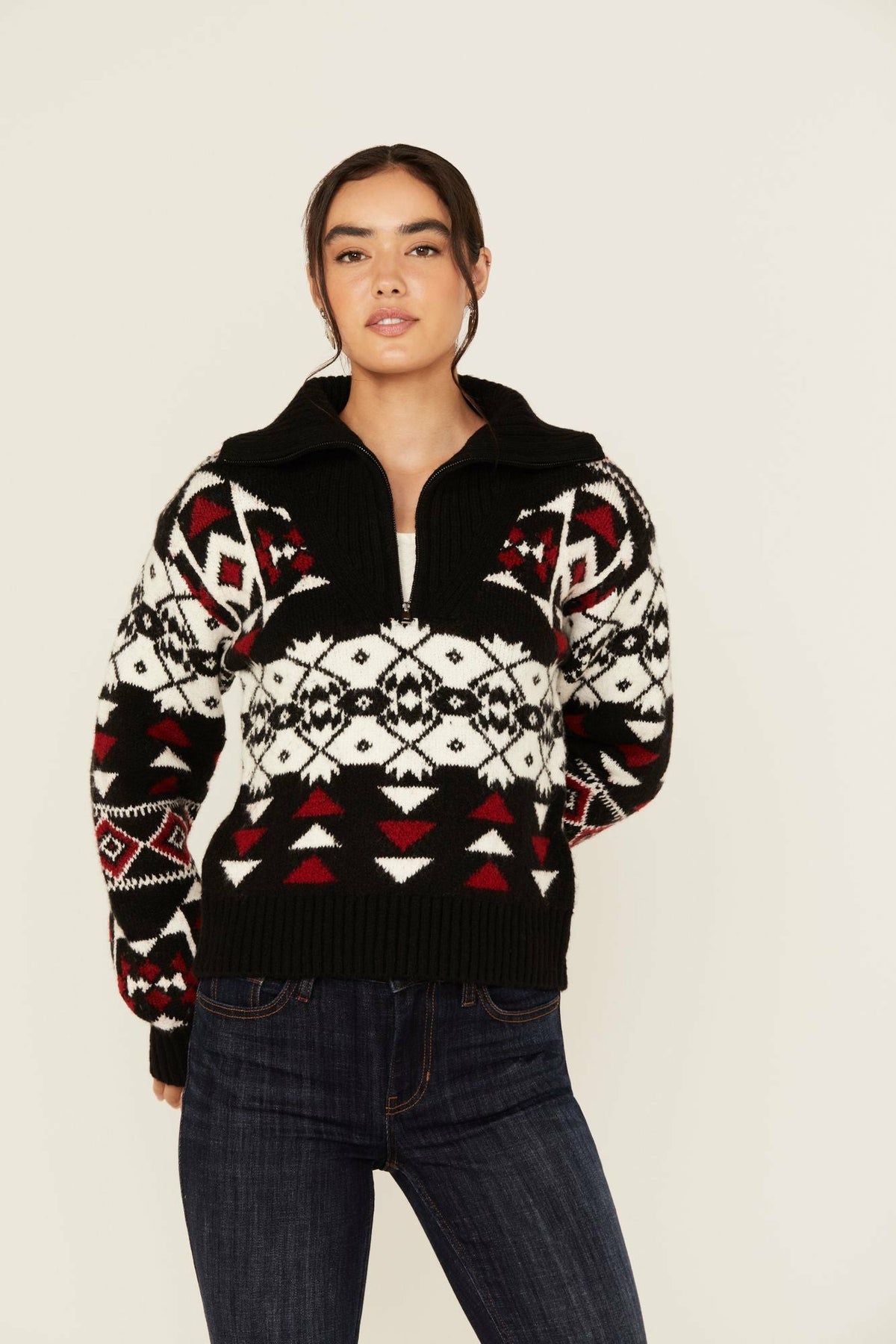 Women Alpine Zip Front Sweater | Idyllwind