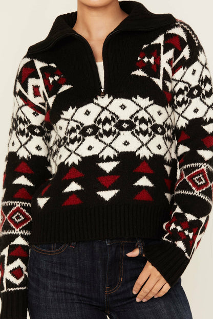 Women Alpine Zip Front Sweater | Idyllwind