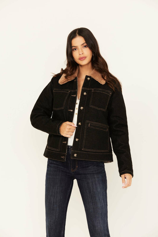 Women Easton Reversible Denim Blanket Jacket | Idyllwind
