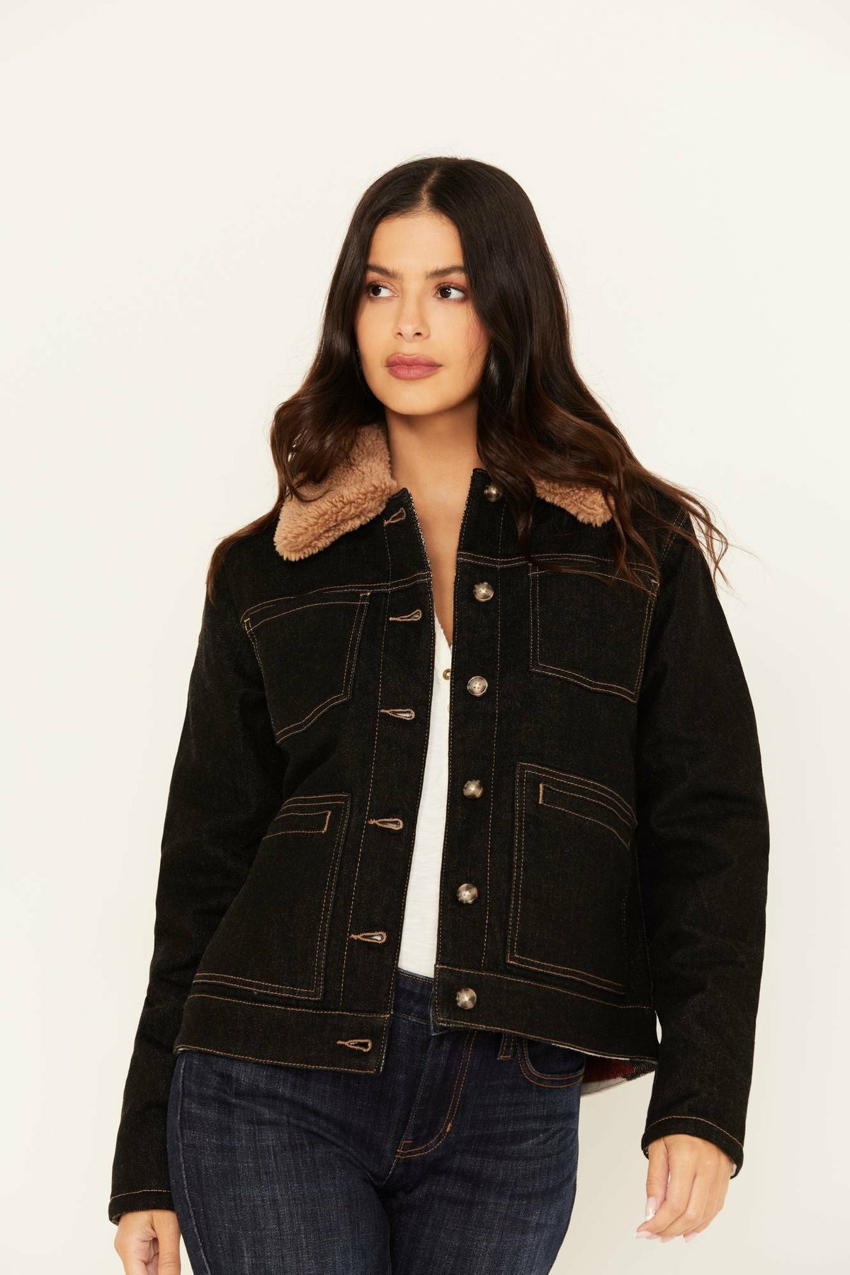 Women Easton Reversible Denim Blanket Jacket | Idyllwind