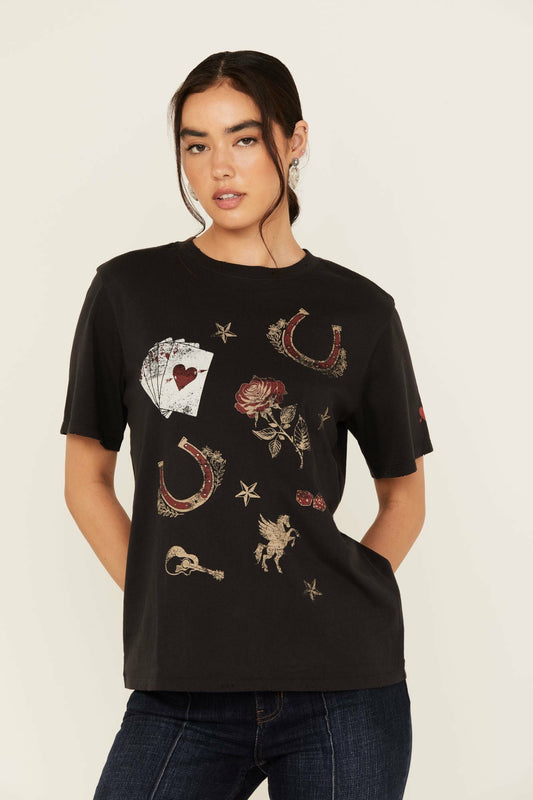 Women Western Icon Printed Short Sleeve Graphic Tee | Idyllwind